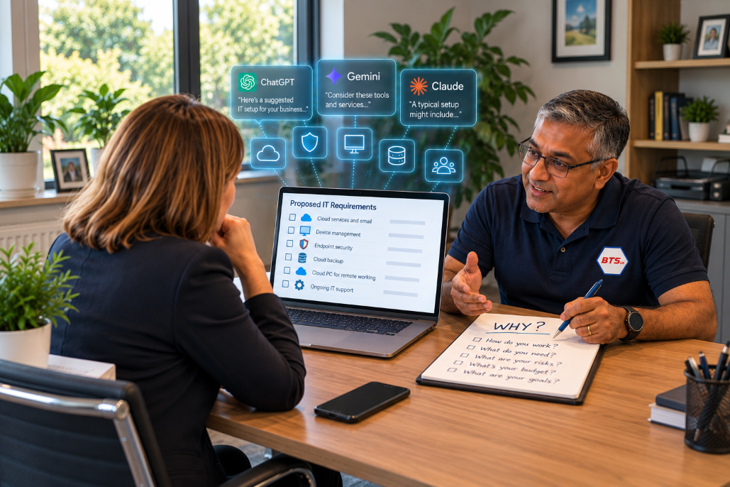 Are you utilizing ChatGPT, Gemini, or Claude for guidance when selecting business IT solutions?